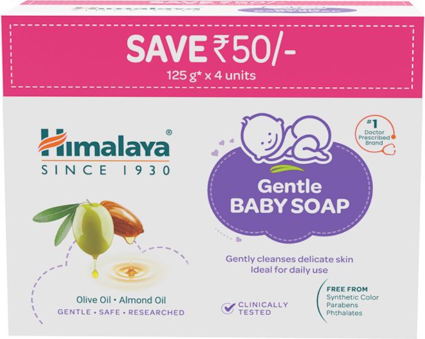 Gentle Baby Soap 125g - Value Pack of 4