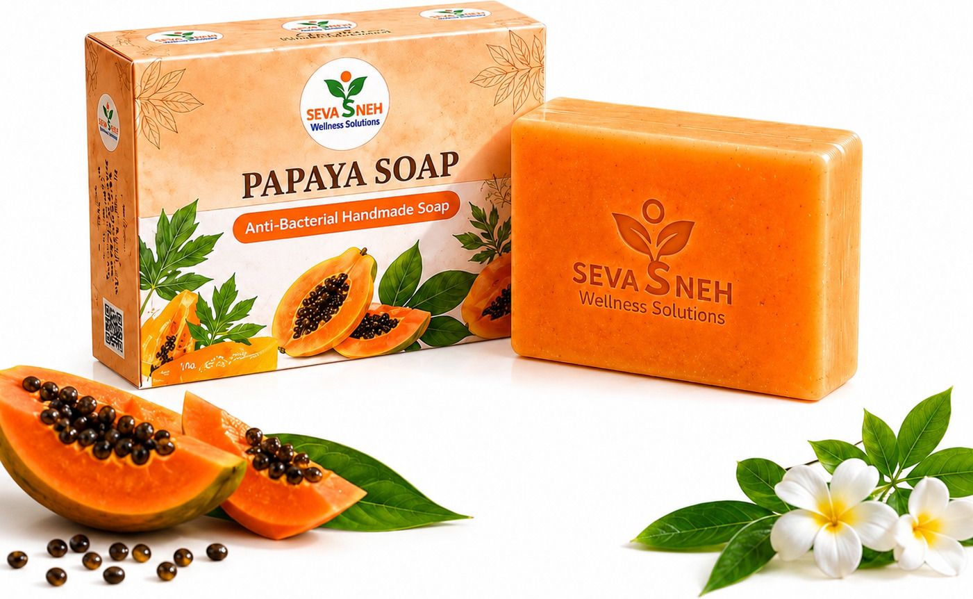 Papaya Soap – Anti-Bacterial Handmade Soap for Glowing & Soft Skin-image-17