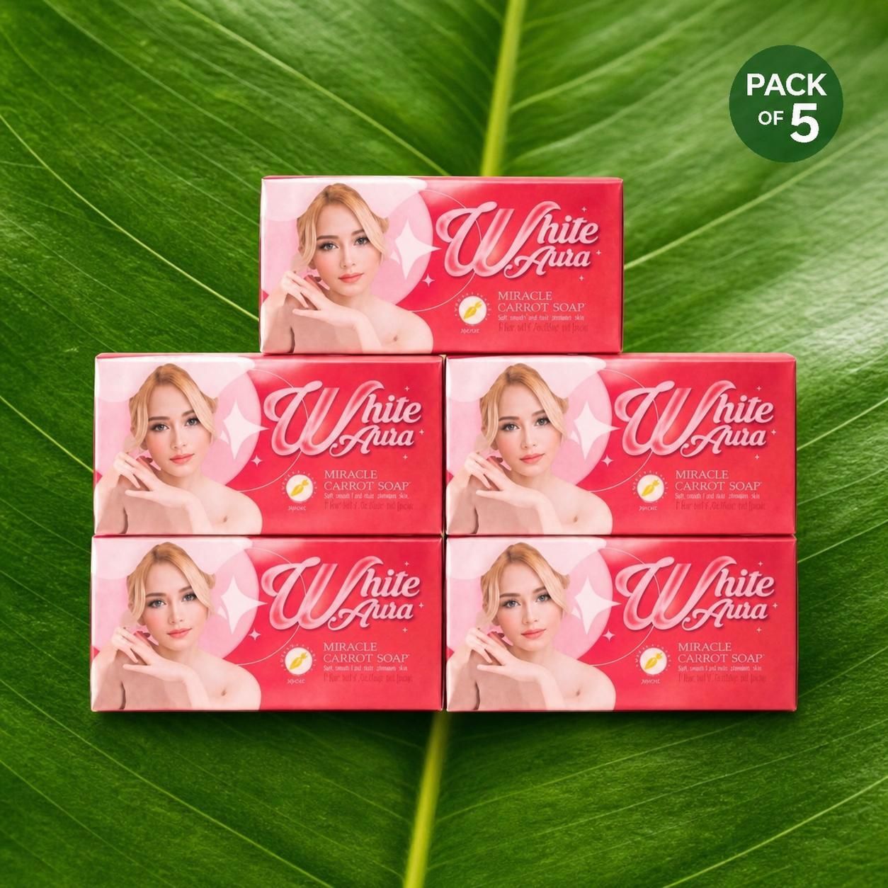 white aura Beauty Care Soap Skin Brightening Bath Bar Natural Daily Cleansing Fresh Glow-picture-21