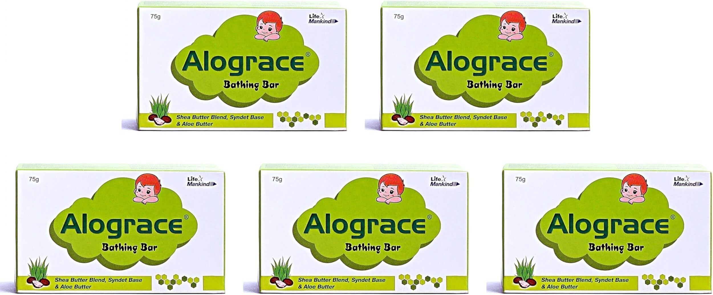 Mild & Gentle Baby Soap with Aloe Vera & Shea Butter, 75g (Pack of 5)-image-34