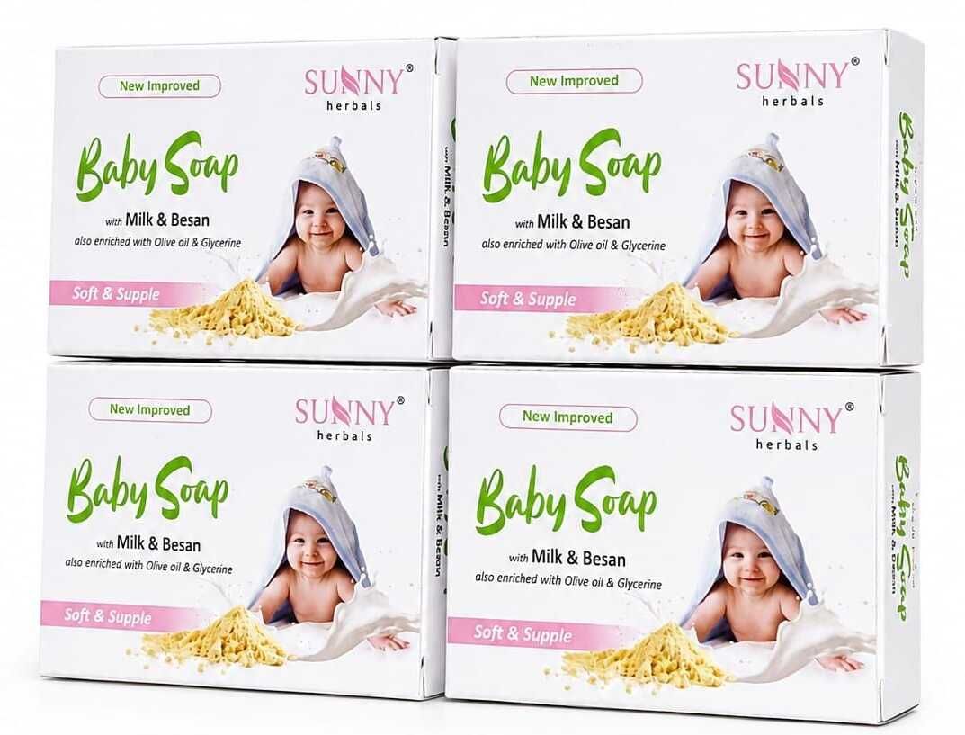 sunny Herbals Baby Soap with Milk & Besan, | Pack of 4-picture-21