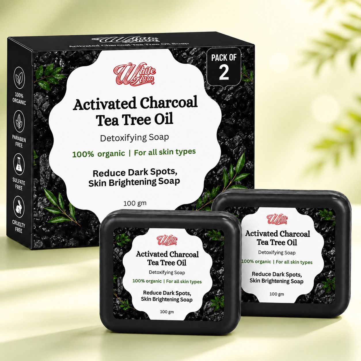 white aura Charcoal Soap for Clean Fresh Skin-picture-11