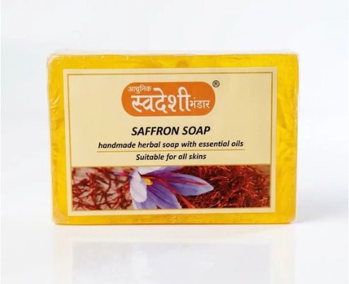 aadhunik swadeshi bhandar Saffron Soap Handmade Herbal Bath Bar-picture-31