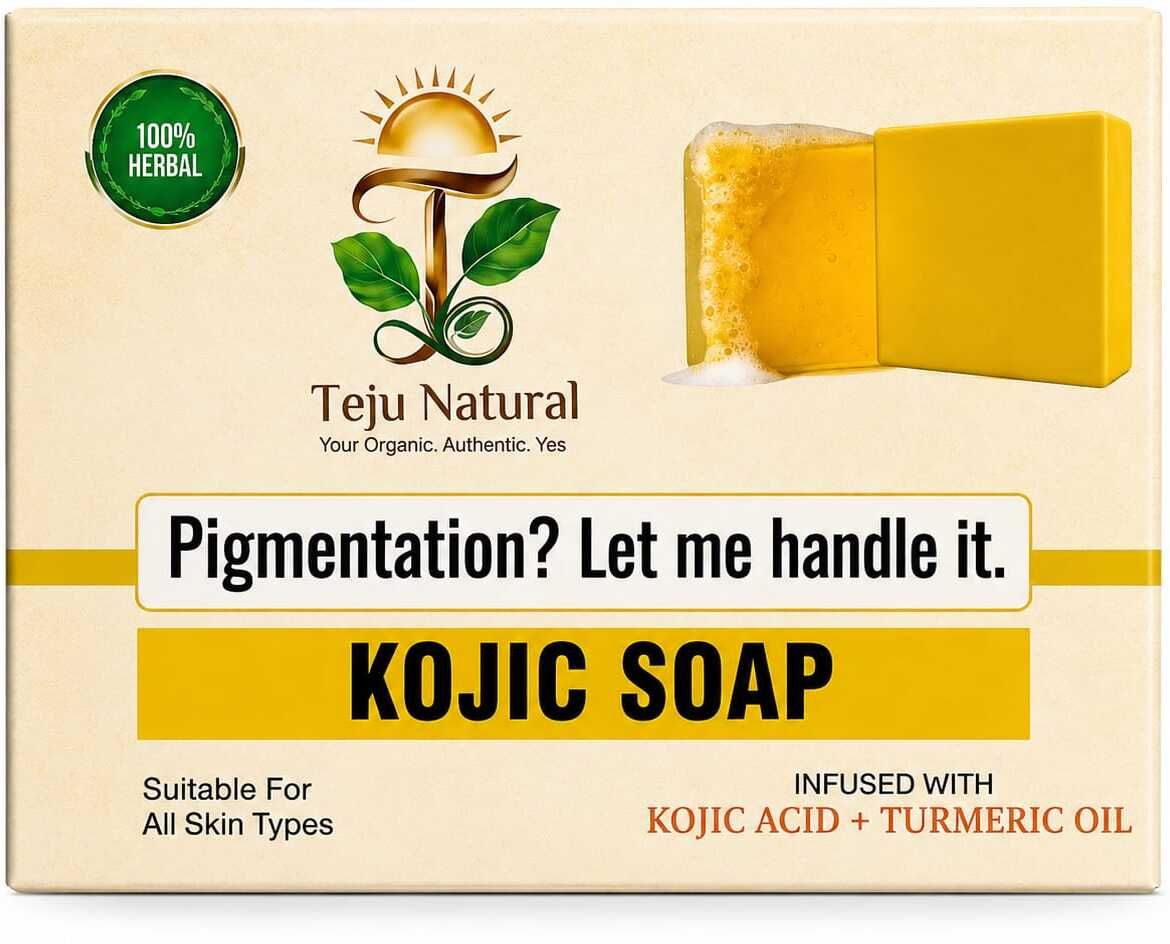 teju natural Kojic Acid 2% Soap With Niacinamide |Reduce pigmentation | (100g)-picture-4