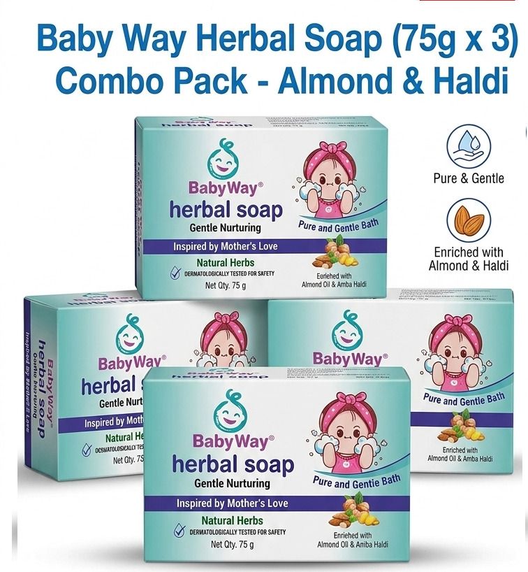 HERBAL BABY CARE SOAP FOR HEALTHY SKIN PACK OF 4*75-image-41