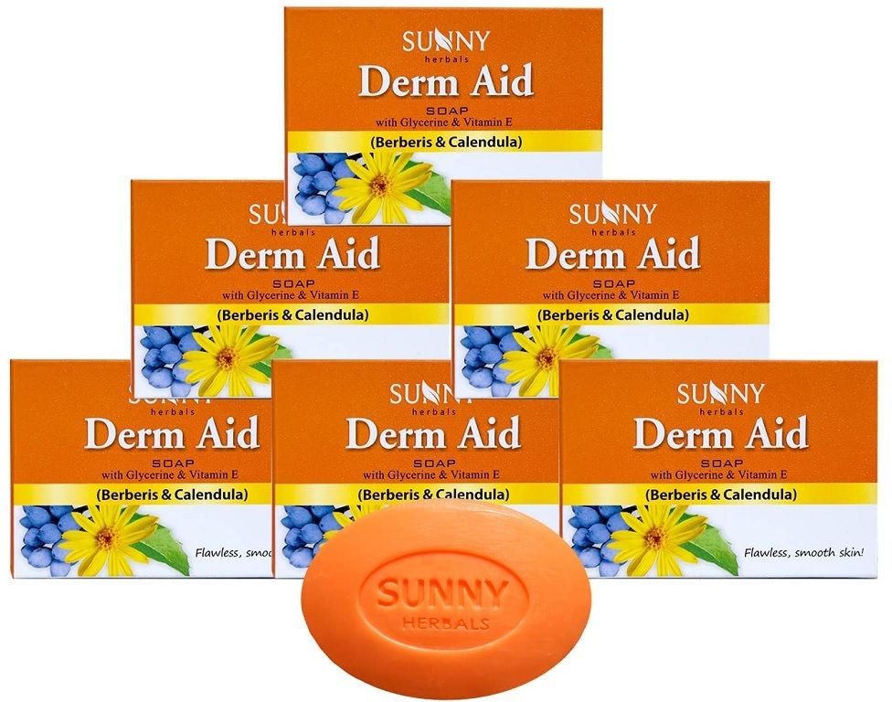 Derm Aid Soap With Glycerine & Vitamin E (75g X 6)-image-19