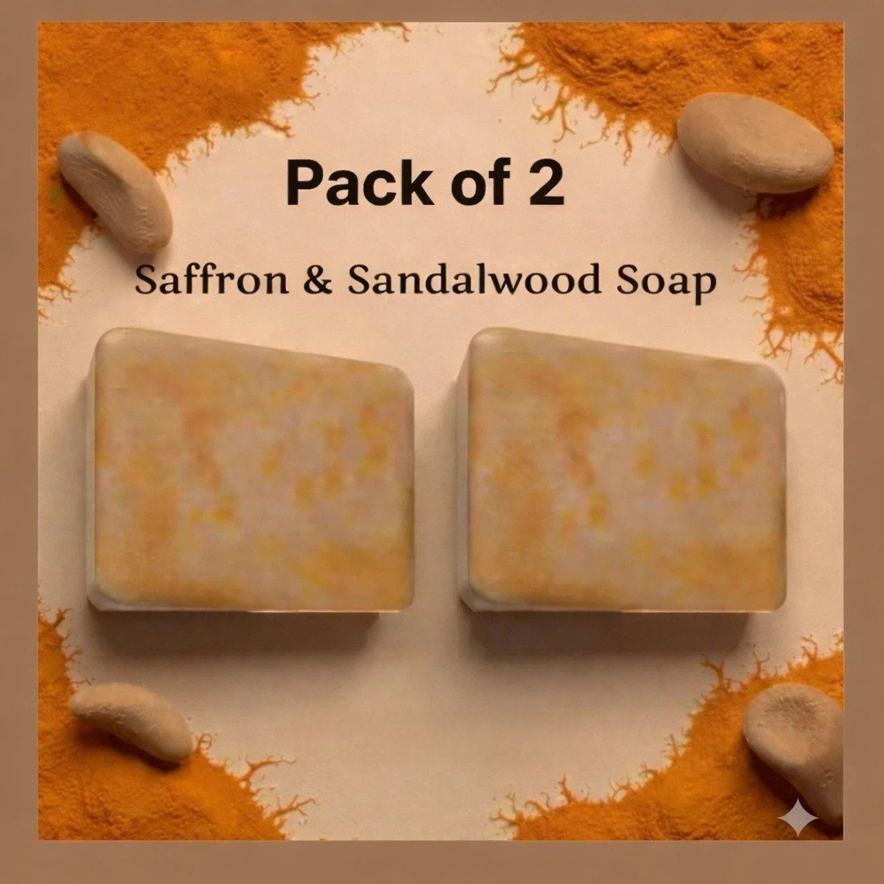 aenique Saffron & Sandalwood Soap – Pack of 2 | Natural U-Tan & Glow Soap-picture-26