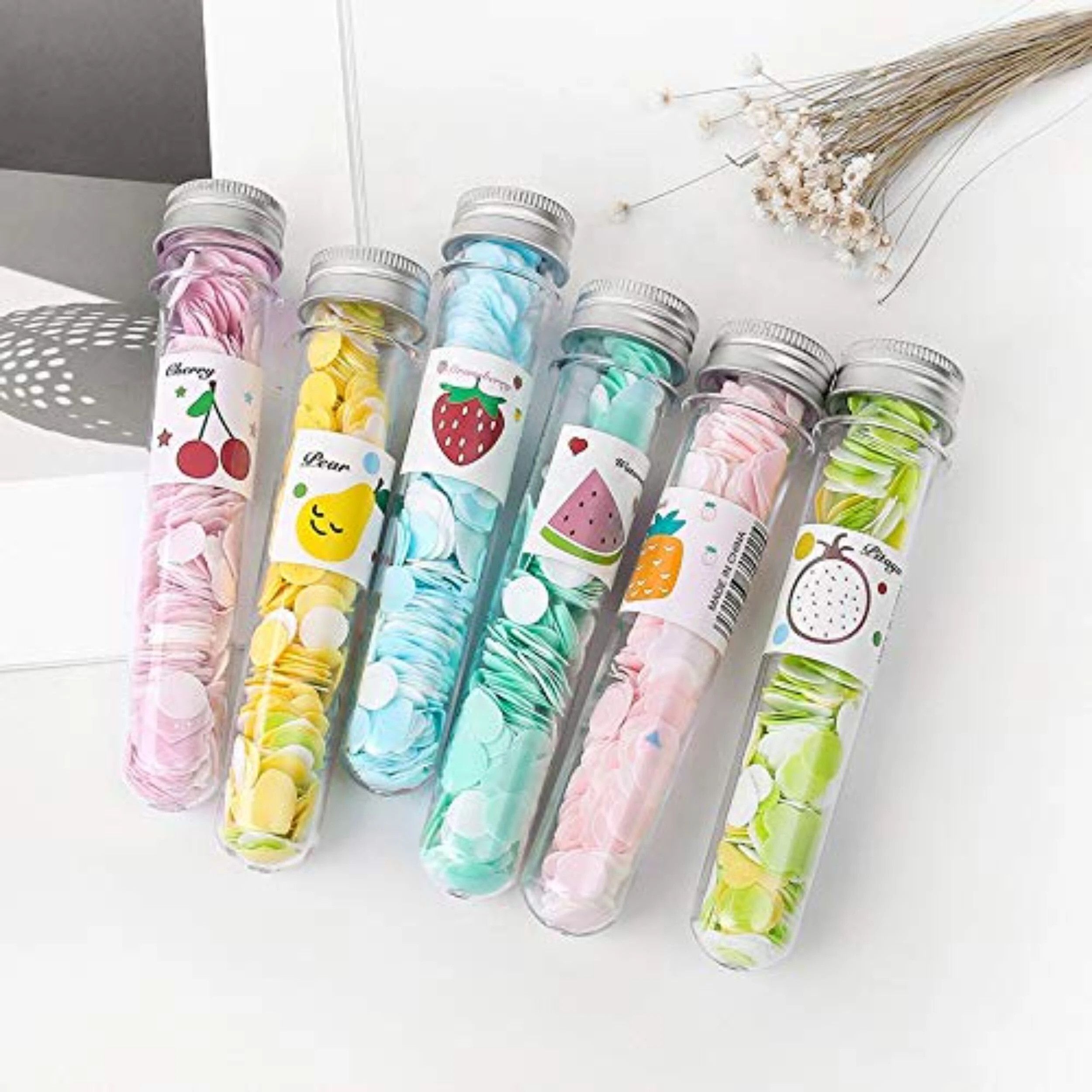 6Pcs Travel Soft Paper Soap Flower Design Tube Shape Bottle-image-9