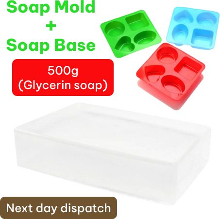 Soap Mould and Ultra Clear Transparent Glycerin Soap Base 500gm Perfect-image-40