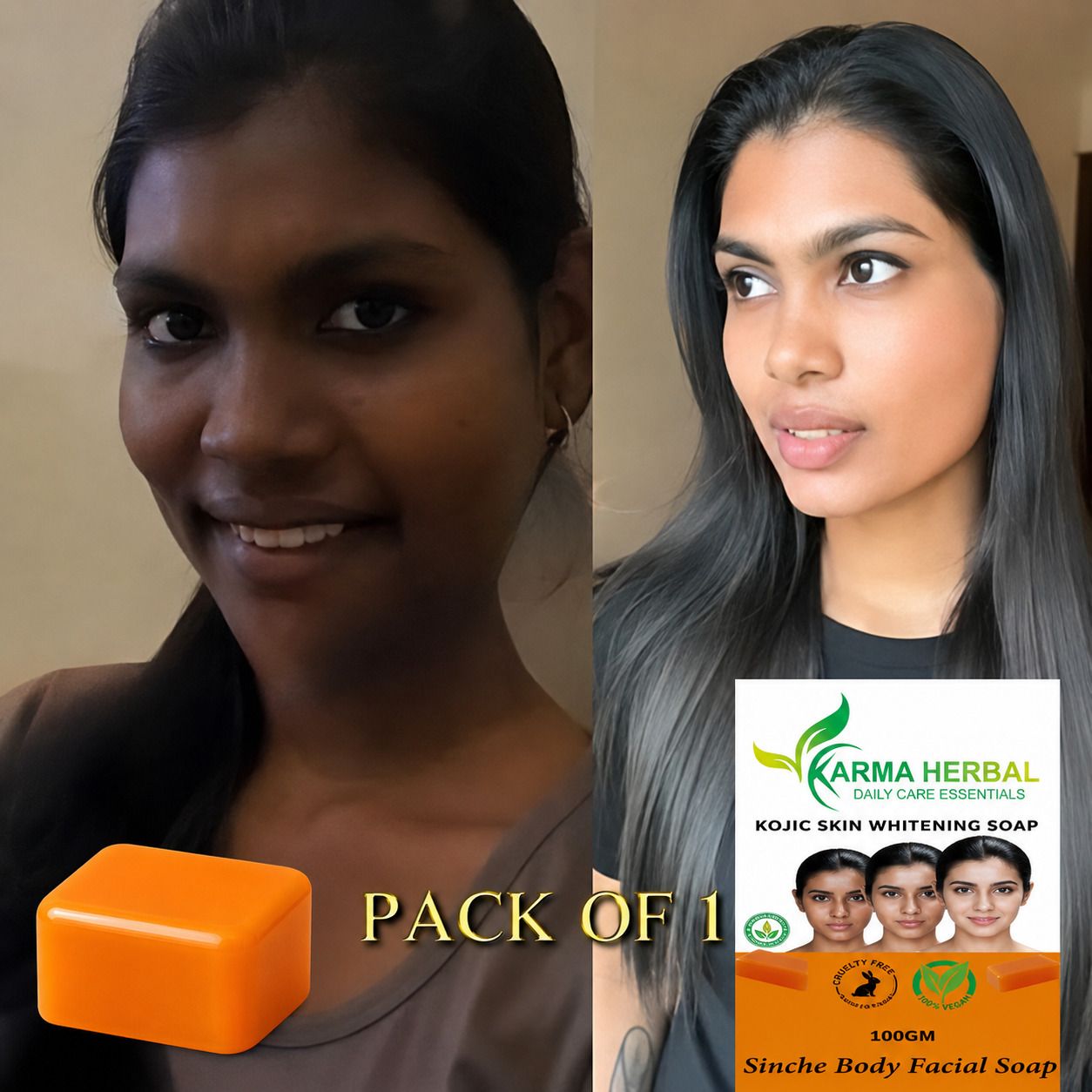 karma herbal Kojic Skin Whitening Soap | For Face & Body | Pack of 1 | 100 gm-picture-38