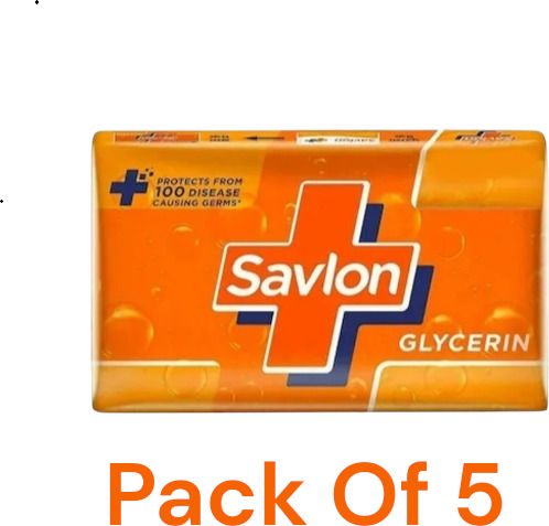 savlon Glycerin Soap Bar with Protection, 125g pack of 5-picture-24