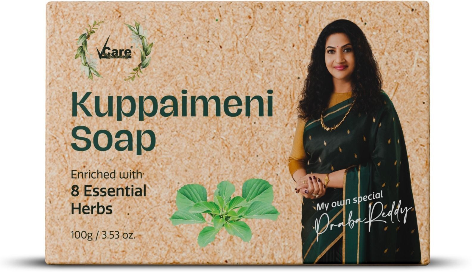 vcare Kuppaimeni Soap 100gm | Enriched with 8 Essential Herbs Cleansing Bath Bar-picture-11
