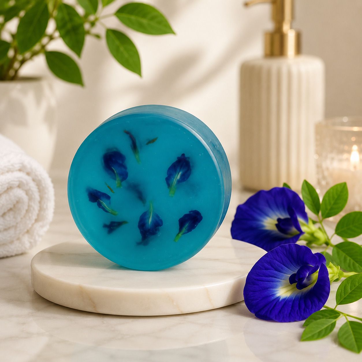 Blue-Pea Herbal Glow Soap | Gentle Cleansing Bar-image-6