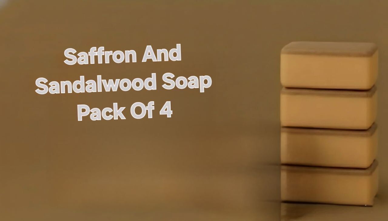 aenique Saffron & Sandalwood Bath Soap Pack of 4-picture-11