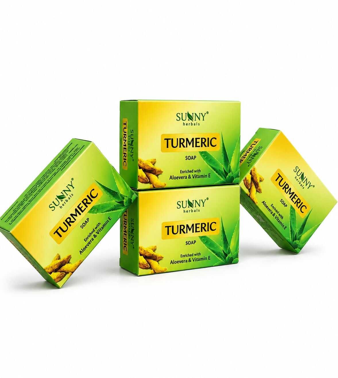sunny HERBAL Turmeric Soap with Aloe Vera & Vitamin E | Deep SkinSoap 300g-picture-14