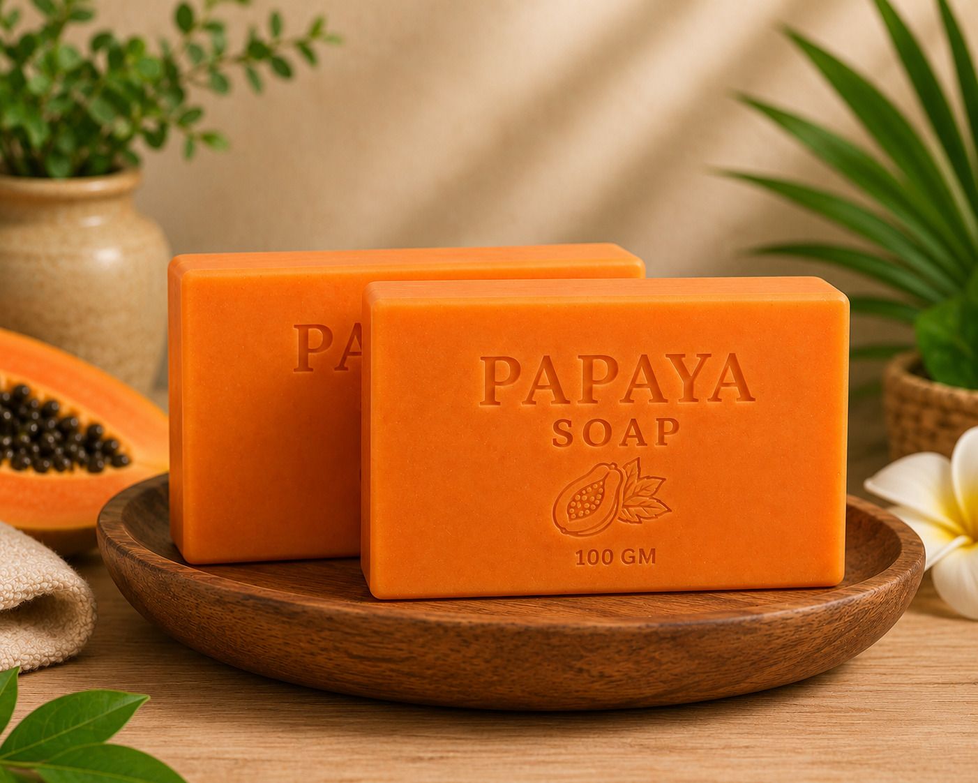 Papaya Glow Soap 100g-image-41