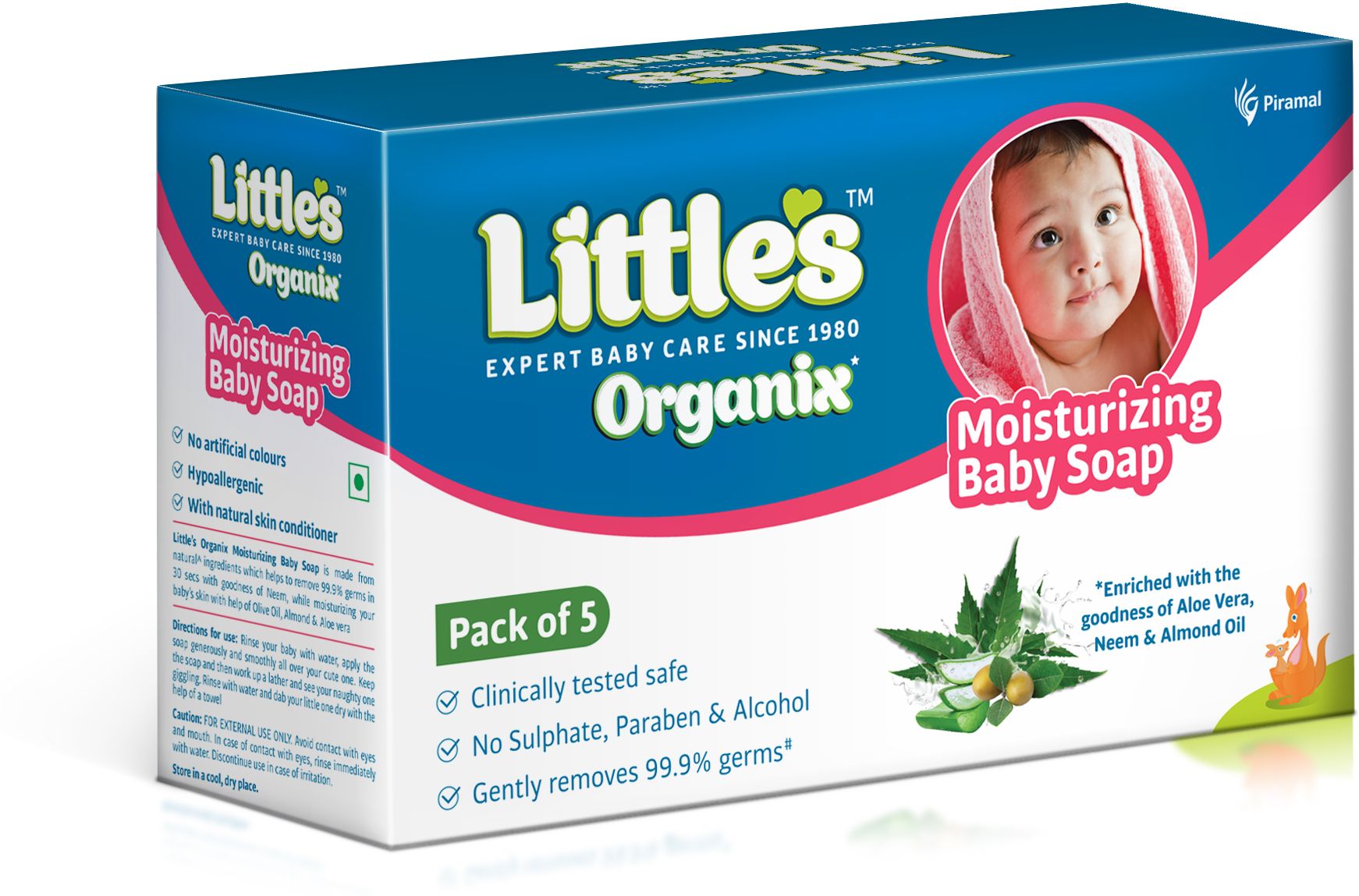 Organix Moisturizing Baby Soap | Protects from 99.99% Germs
