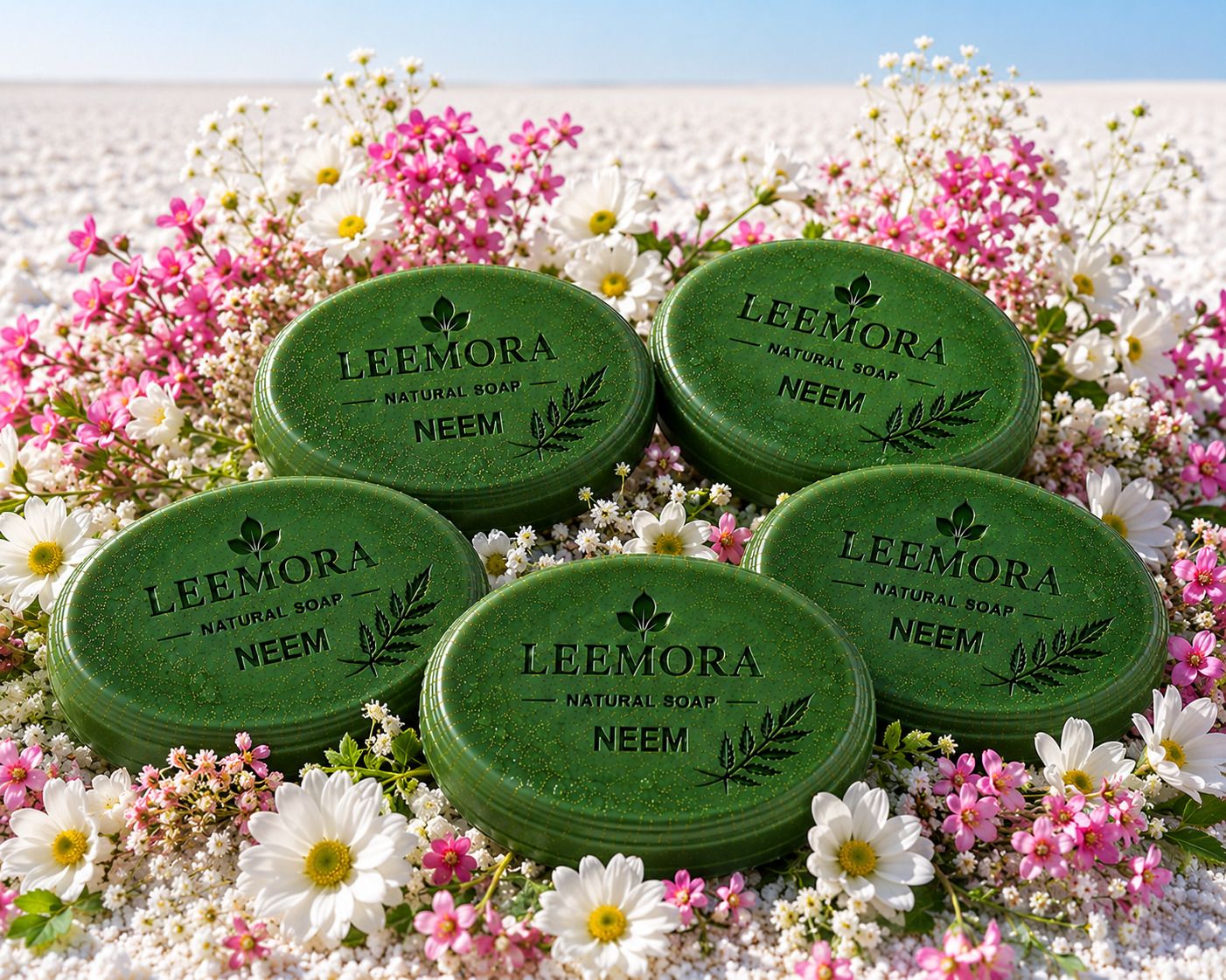 leemora Neem Oil Bath Soap | Natural Herbal Skin Care Soap | 100g-picture-34