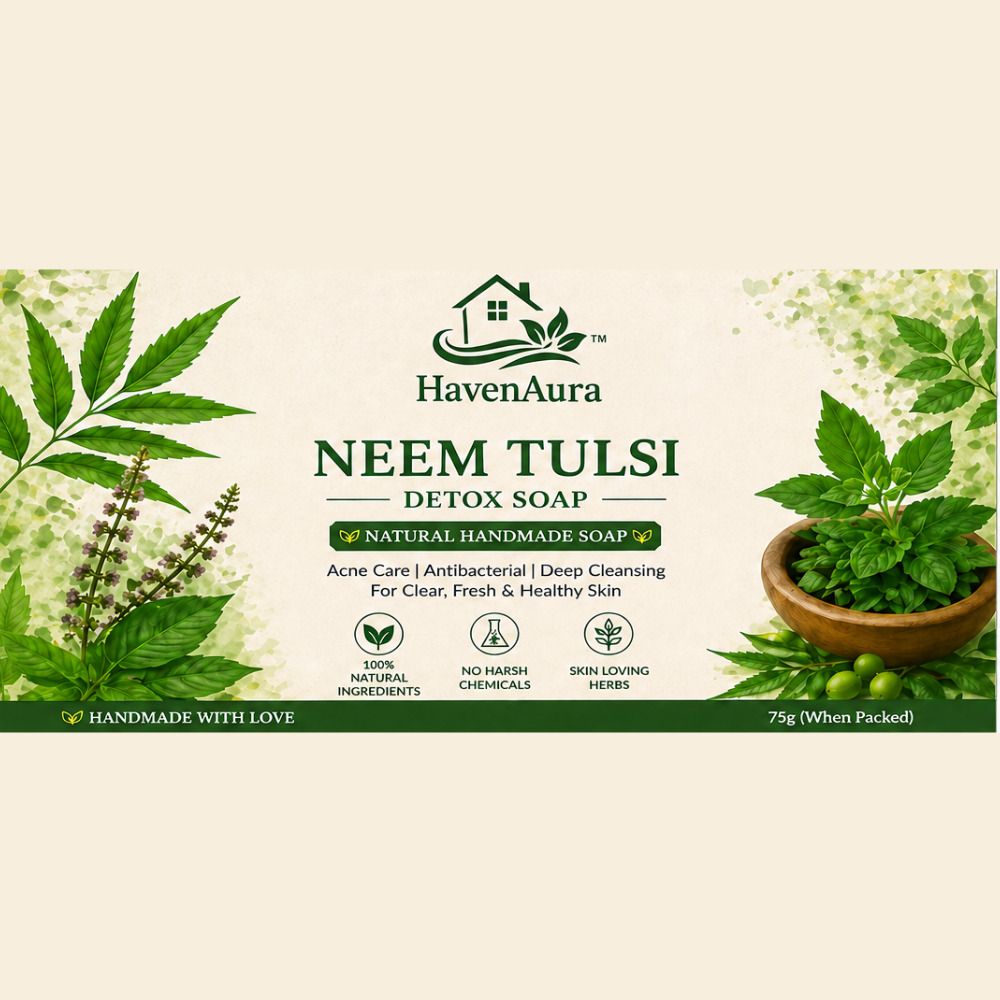 haven aura NEEM TULSI Detox Soap A1-picture-18