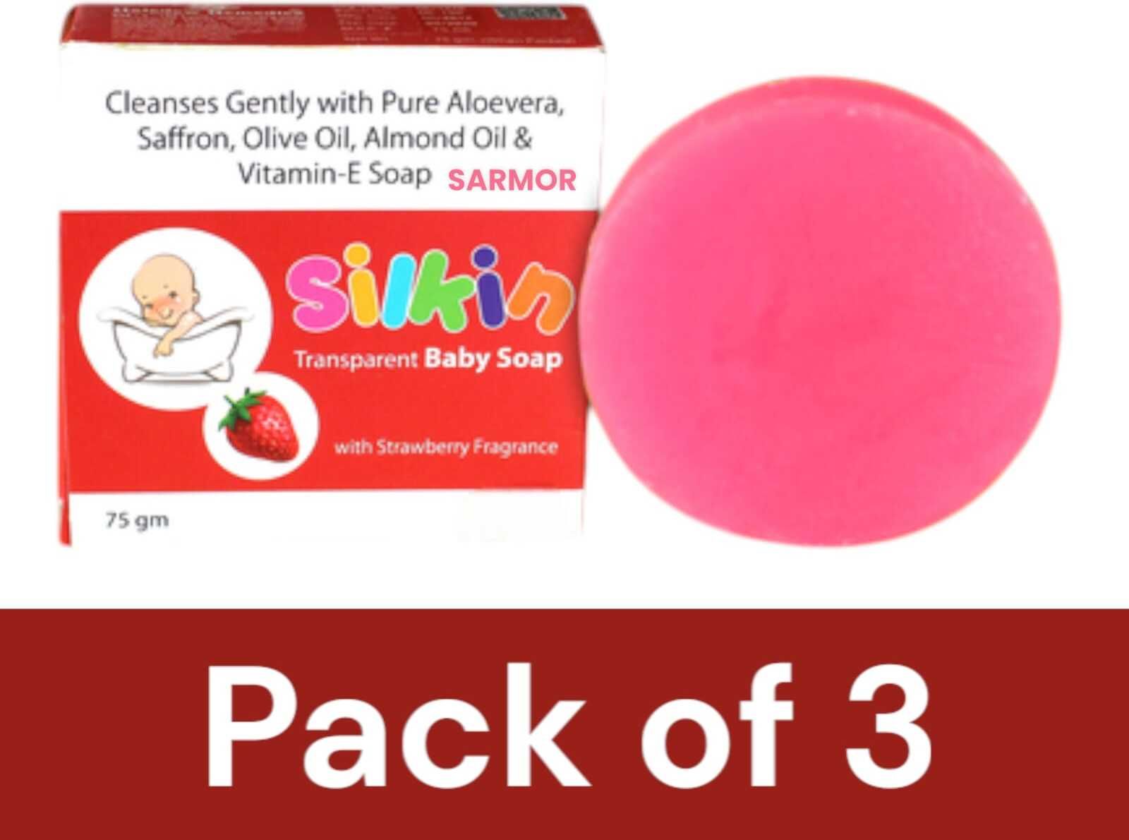 sarmor silkin baby soap gentle nourishing transparent soap all skin type-picture-19