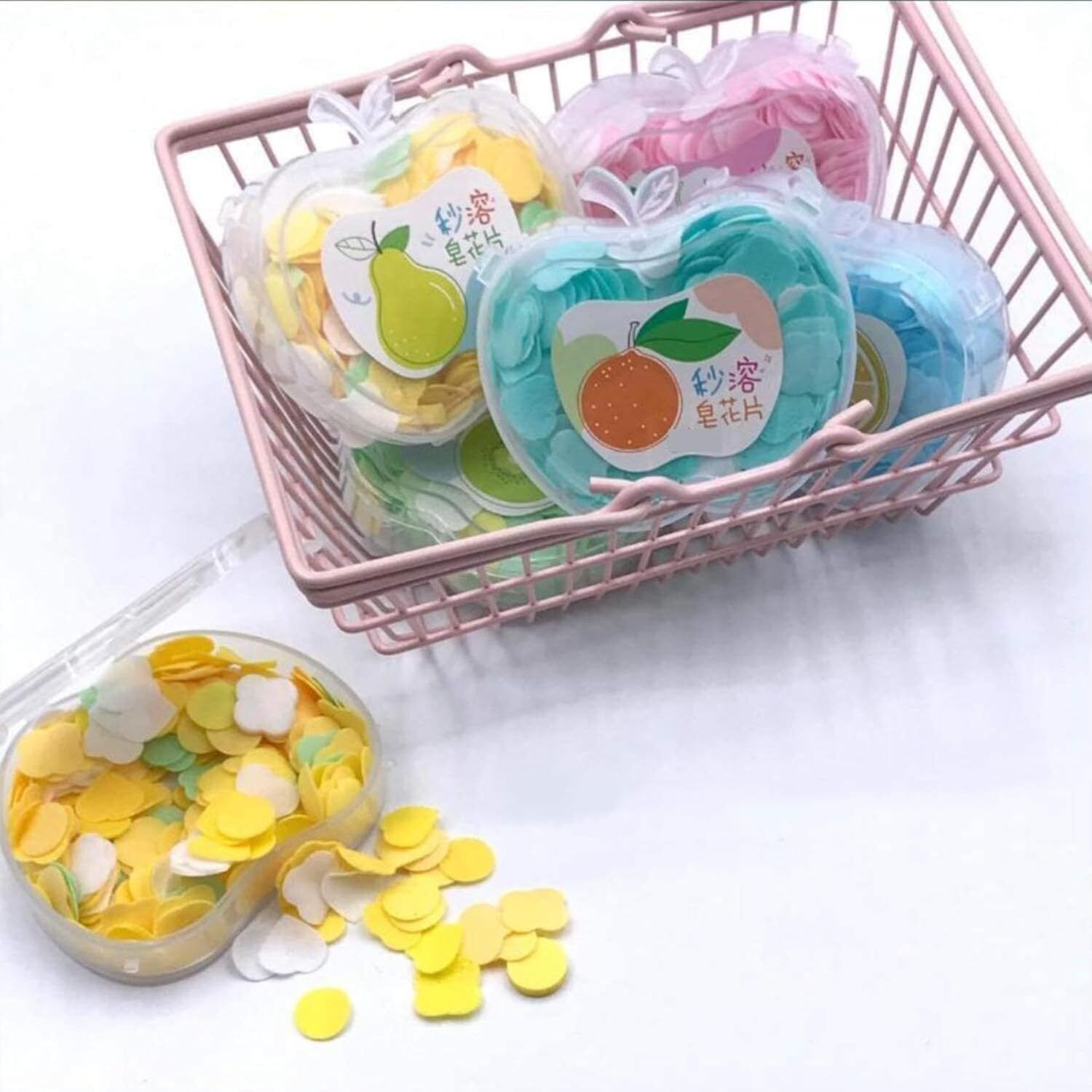 eclet Apple Shape Travel Paper Soap Pack of 4 Portable Soft Hand Wash Sheets-picture-30