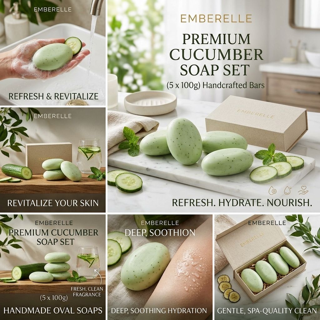 Cold Process Cucumber Moisturizing Soap-image-25
