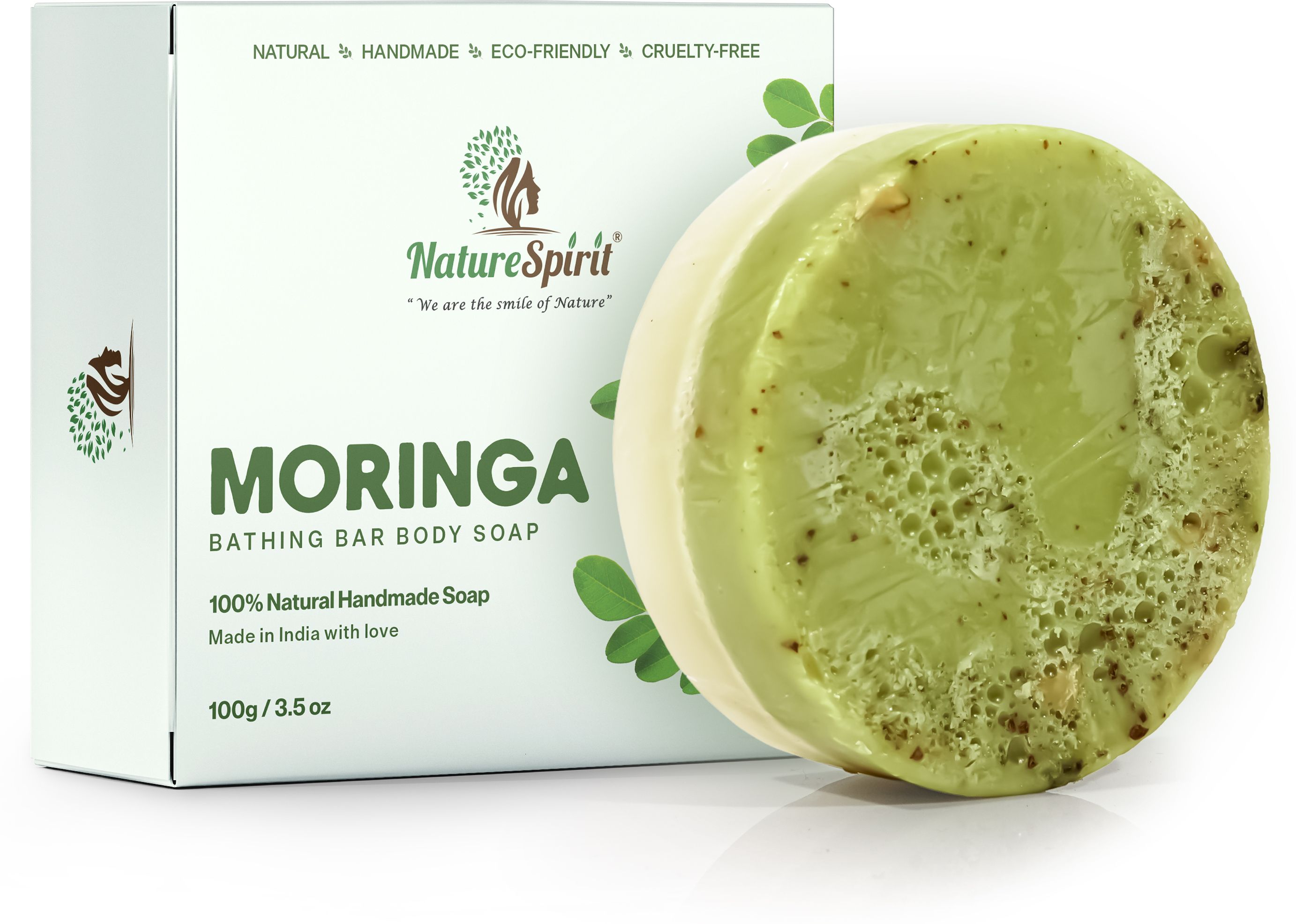 Natural Moringa Bath Soap with Olive & Coconut Oil ( Pack of 1 )-image-32