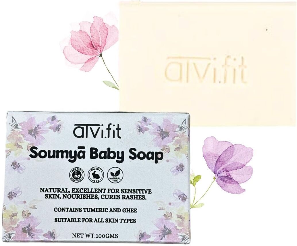 atvi.fit soumya baby soap made with pure coconut oil and ghee-picture-46