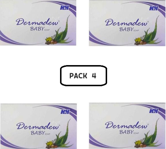 h&h For Aloew Vera with dermadew baby soap (Pack of 4 *75)-picture-23