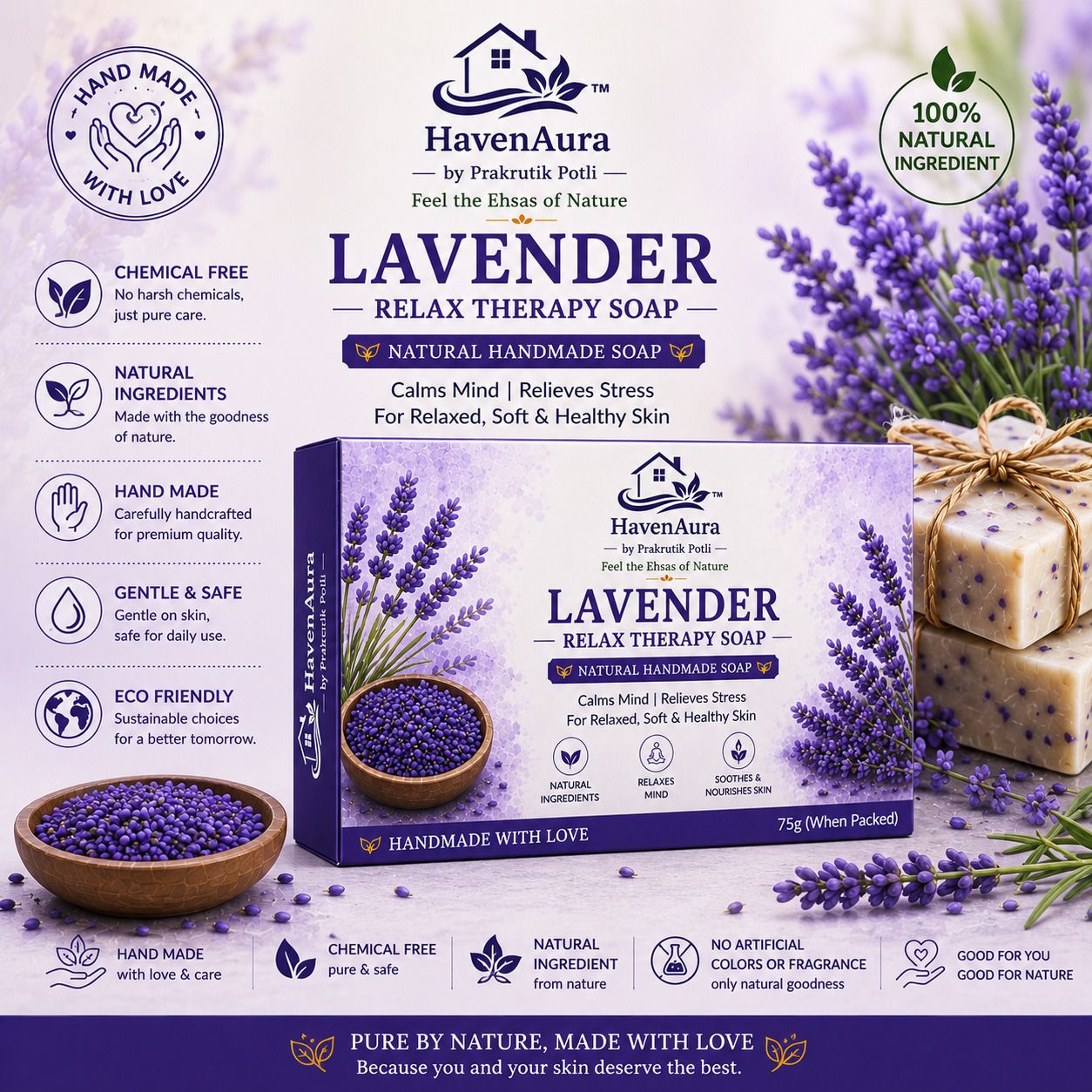 haven aura Lavender(Relax Therepy soap)-picture-27