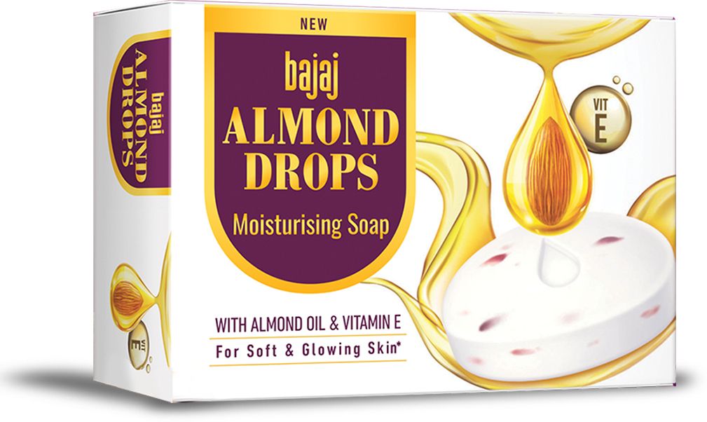bajaj Almond Drops Moisturizing Soap 100Gm Pack of 4-picture-34