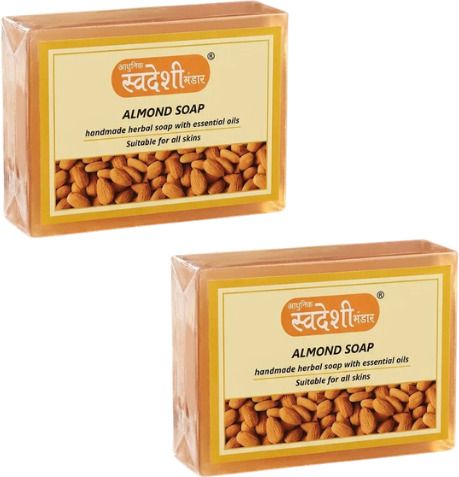 aadhunik swadeshi bhandar Almond Soap Handmade Herbal Bath Barv-picture-30