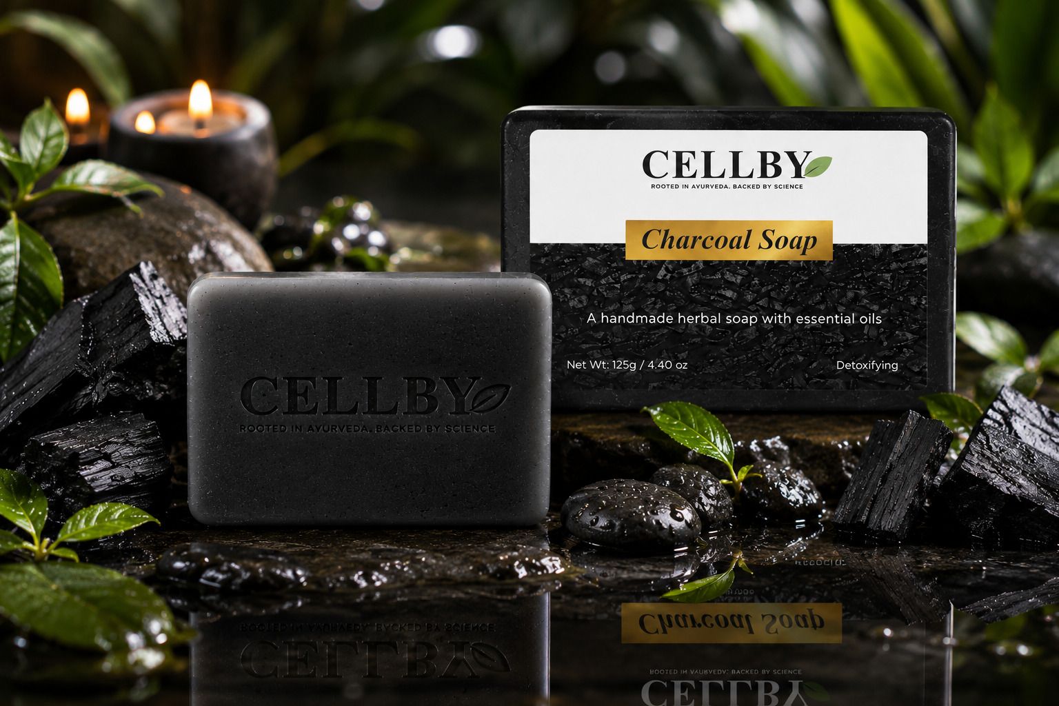 Activated Charcoal Bath Soap Deep Cleansing Suitable for All Skin Types-image-8