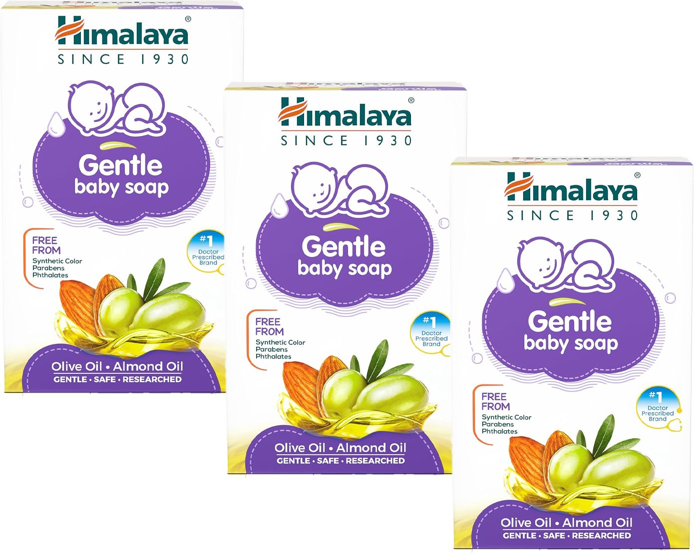 GENTLE BABY SOAP 125g ( Pack of 3 )-image-48