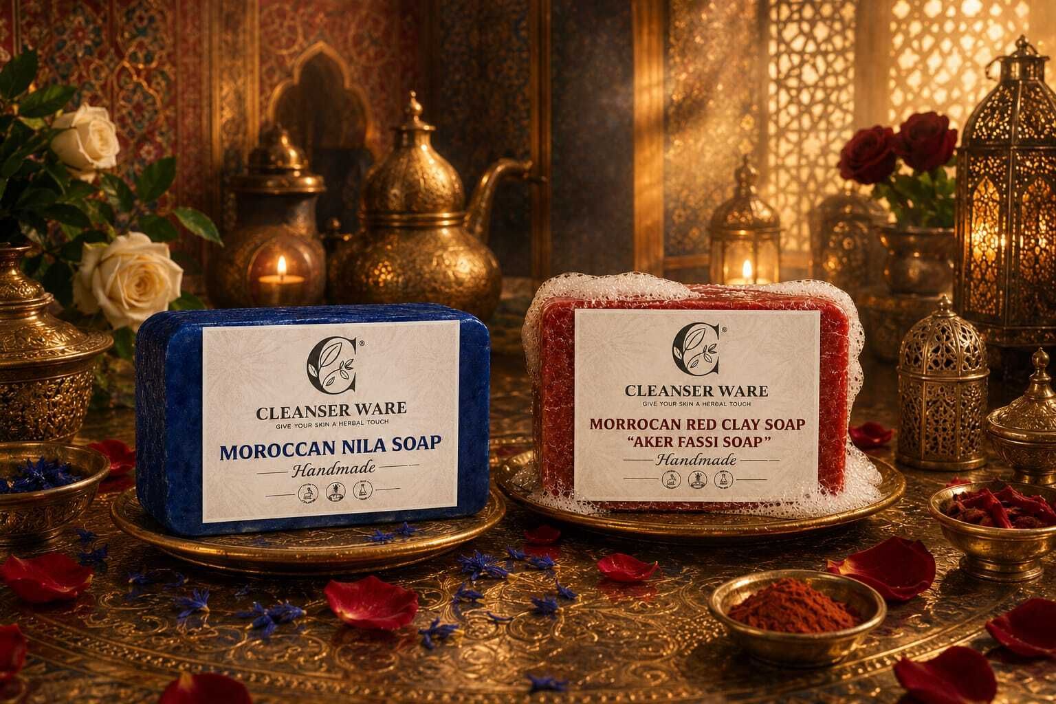 morocco nila soap with morocco red clay soap-image-15