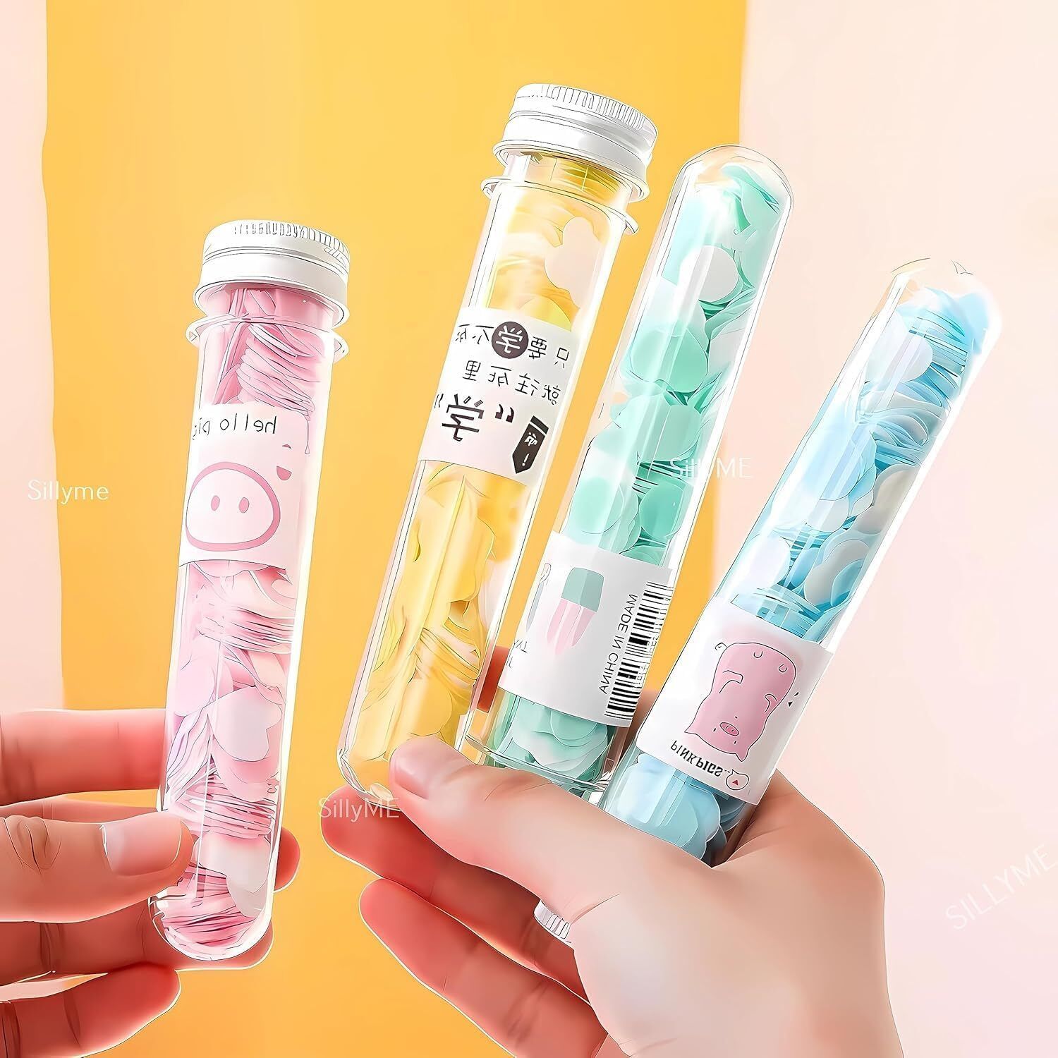 hinshitshu Paper Soap Tube, Mixed Fragrance Paper Soap Sheets, Flower Design,pack 0f 2-picture-3