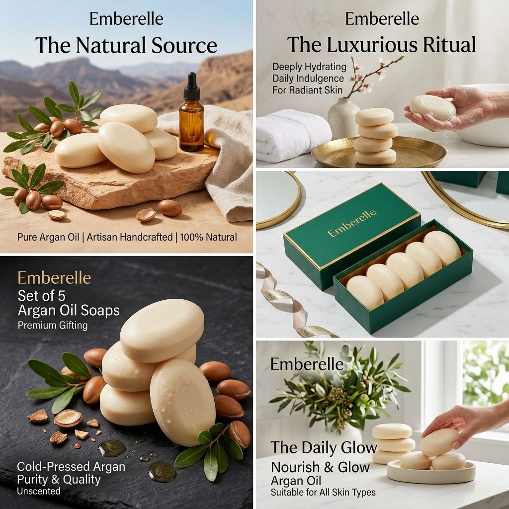 Herbal Argan Oil Skin Care Soap | for Dry Skin Bathing Bar-image-45