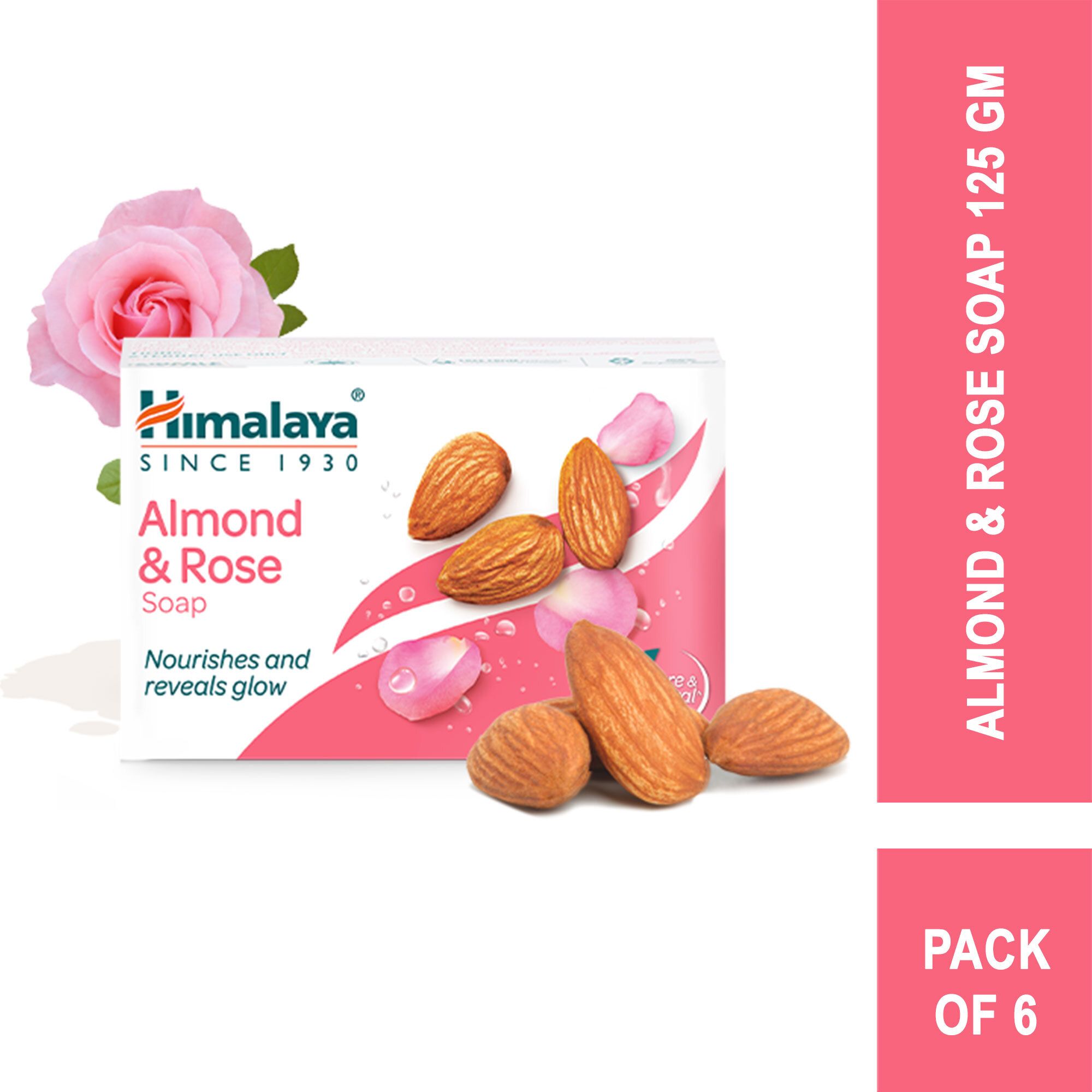 himalaya Almond & Rose Soap 125g (Pack of 6)-picture-6