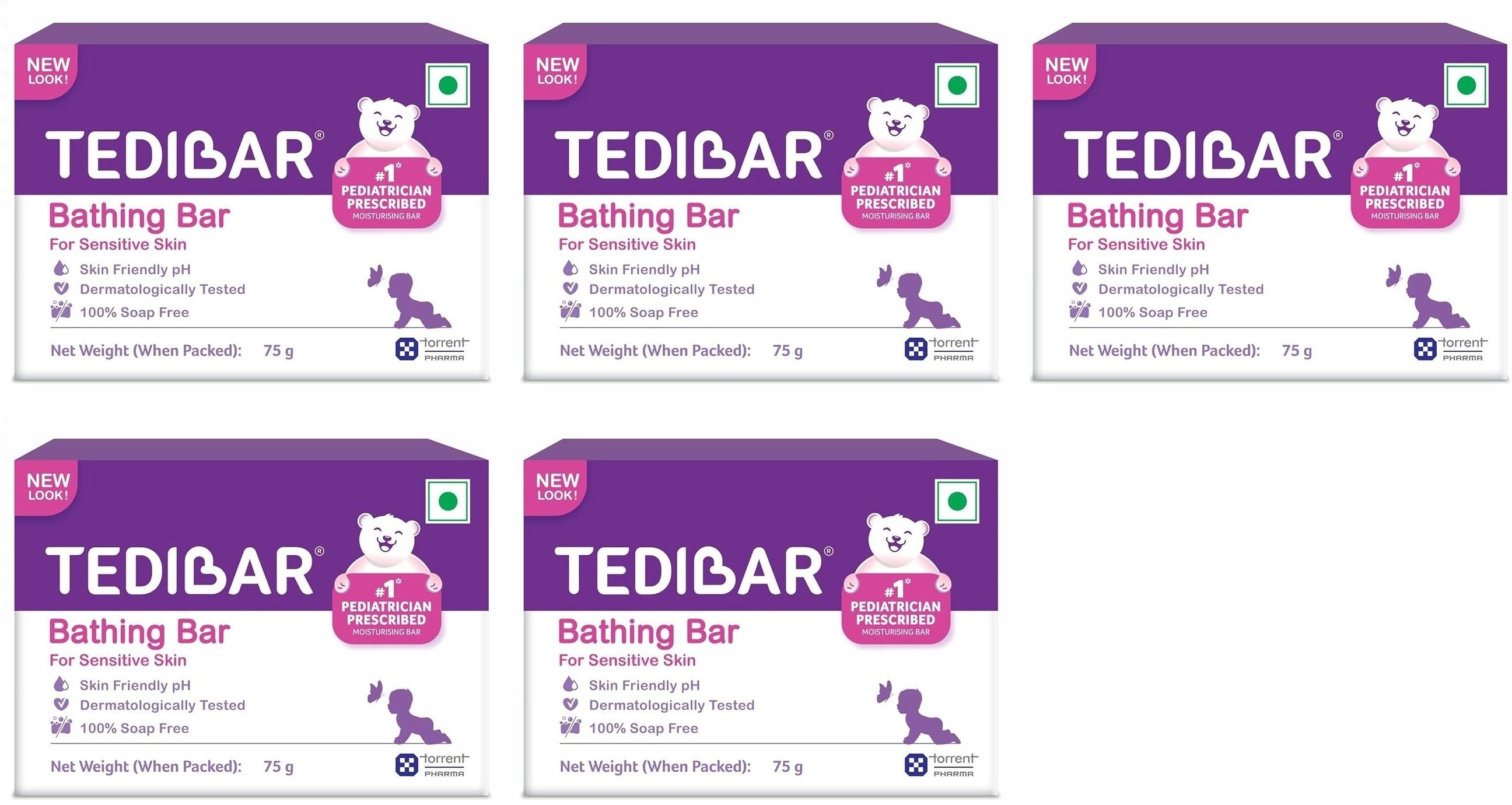 Baby Bathing Bar 75 g x Pack of 5-image-25