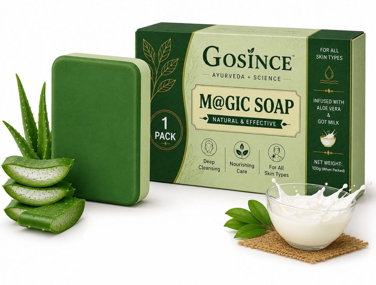 gosince Magic Aloe Goat Milk Soap Pack-picture-27
