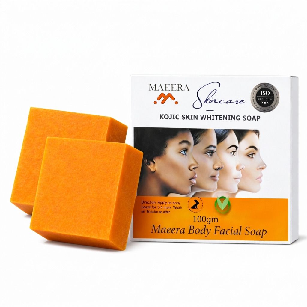 maeera Kojic Skin Whitening Soap 200g Body & Face Brightening Bath Bar PO-2-picture-25
