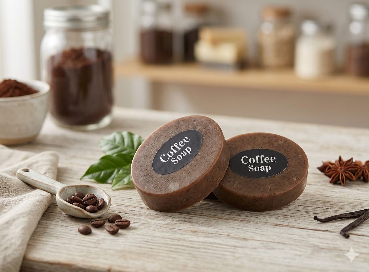 Ayura Fresh Coffee Handmade Bath Soap for Deep Cleansing, Pack of 2-image-44