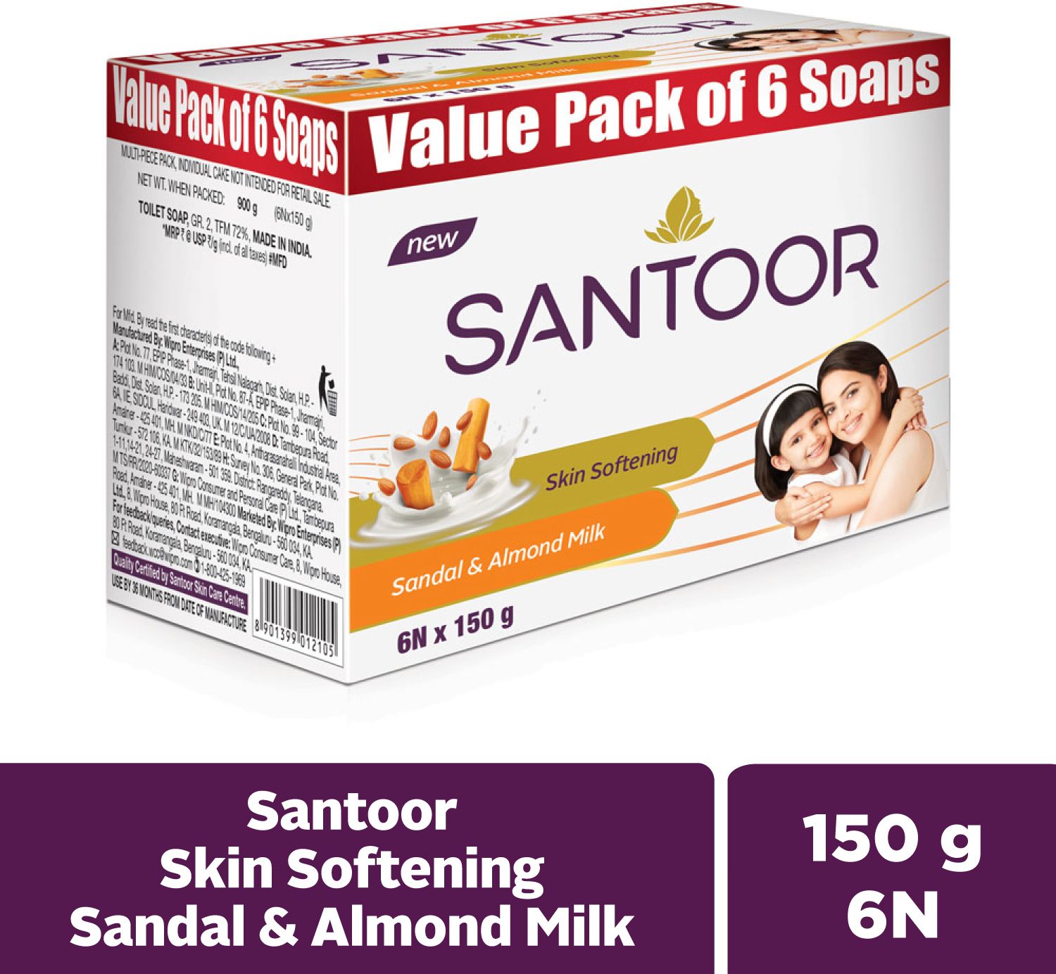 Skin Softening Sandal & Almond Milk Bathing Bar Soap For Soft & Youthful Skin-image-11