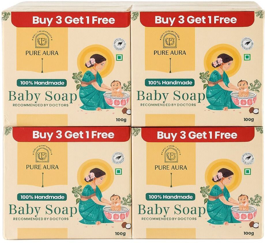 Baby Soap 100g each – Natural Care (Pack of 3 + 1 Free)-image-19