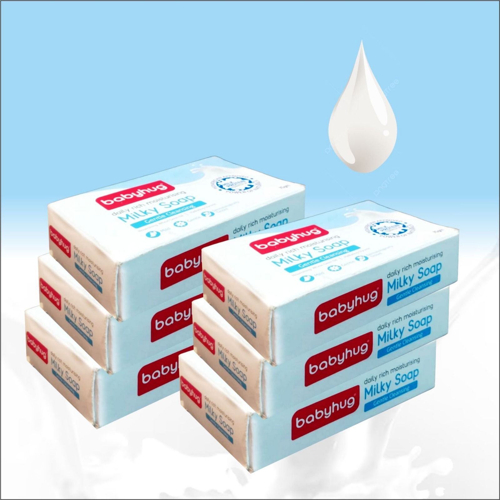 babyhug Daily Rich Moisturising MILKY SOAP ( 125gmx6)-picture-14