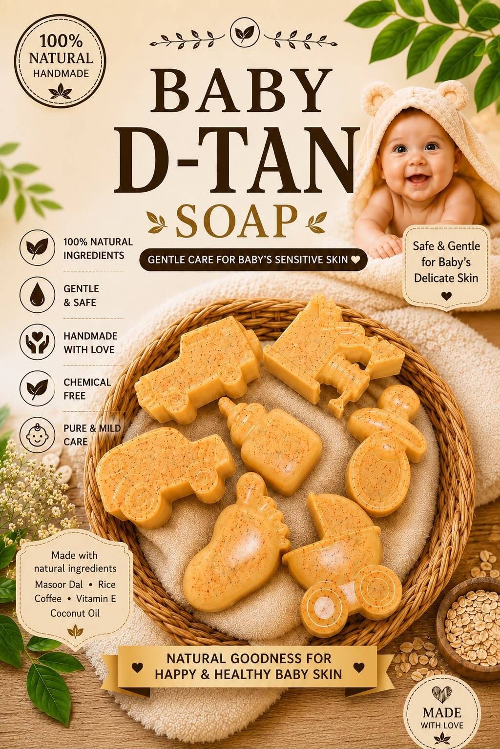 mmbn BABY D TAN SOAP 100% NATURAL-picture-33