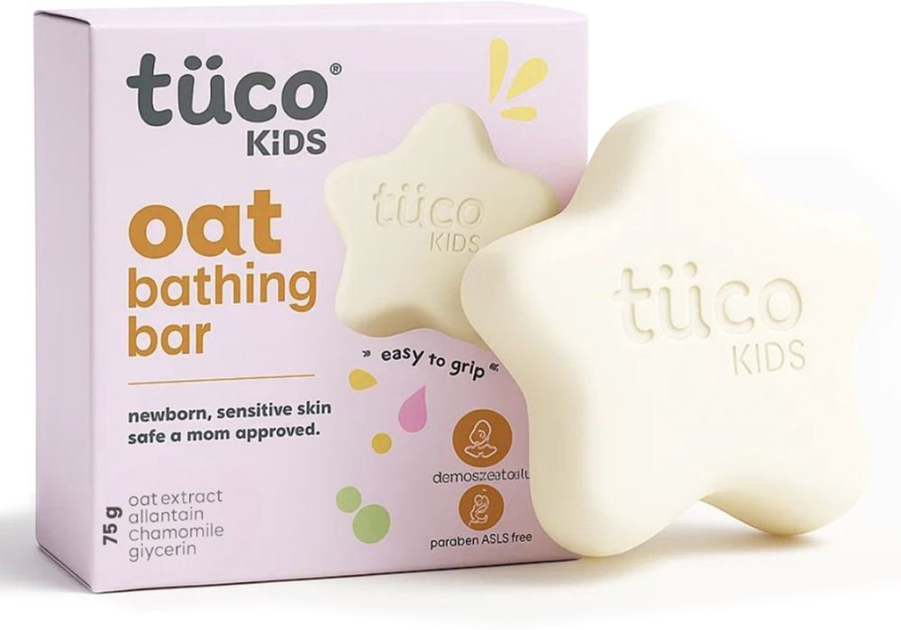 Kids Oat Bathing Bar | 100% Soap-Free | pH 5.5 | Amoeba shaped - Easy to grip