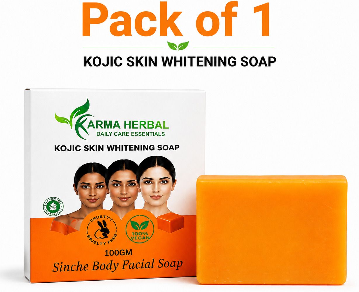 Kojic Skin Whitening Soap | Papaya Extract | For Face & Body | Pack of 1 |-image-25