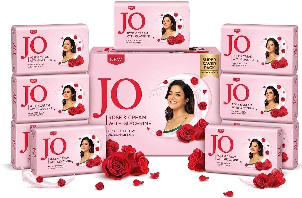 Rose & Cream Soap with Glycerine (100g X 10)-image-5