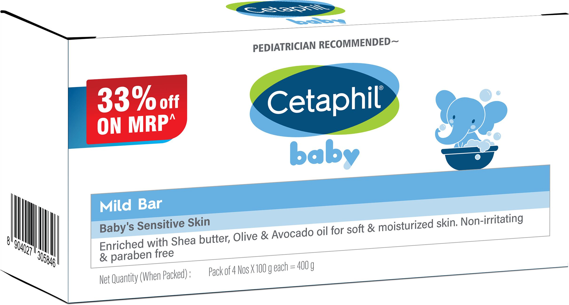 Baby Mild Bar - (4x100gm)